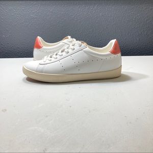 Women’s Gola Nova Safari White Coral Leather Tiger&Textile Fashion Shoe Size 7